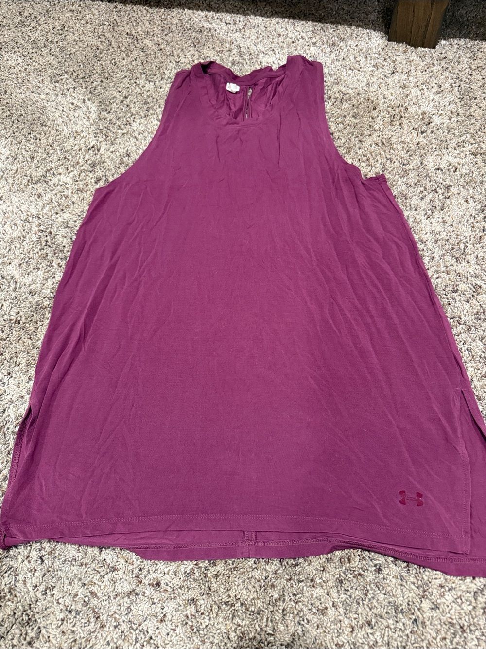 Under Armour Berry Scoop-Neck Athletic Tank